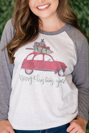 Merry Christmas Y’all! Car - Tees