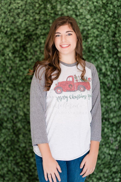 Merry Christmas Y’all! Vintage Truck - Tees