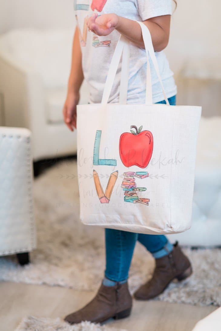 ‘LOVE’ Back to School Tote - Tote