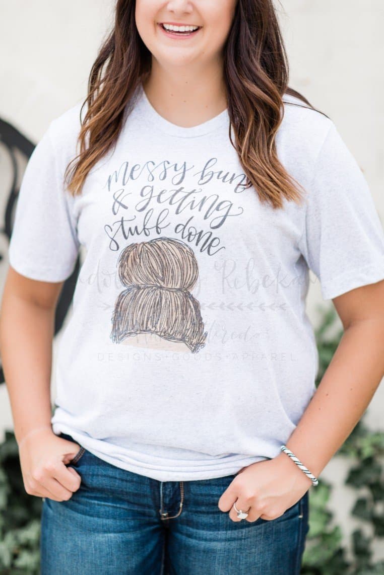 Messy Bun Tee - Tees