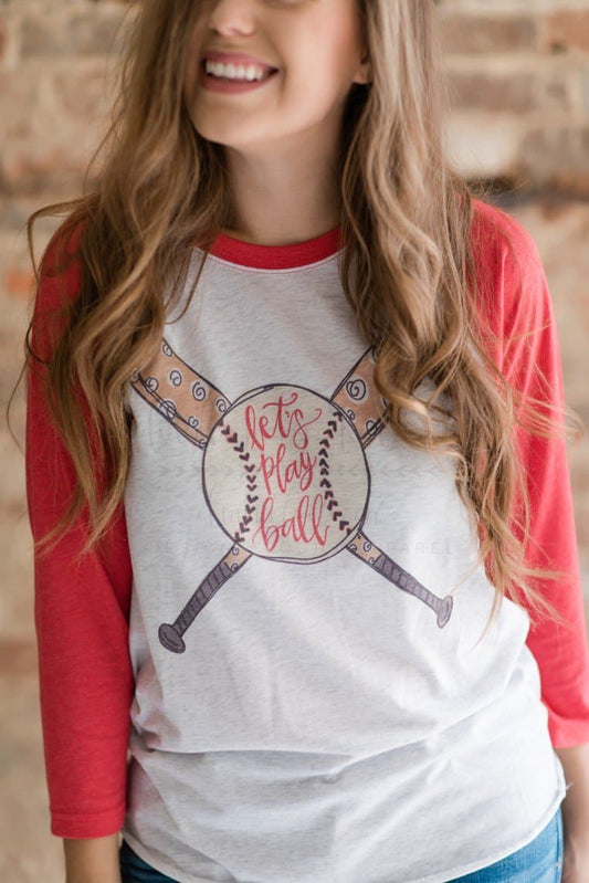 Let’s Play Ball Raglan - Tees