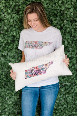 State Floral Lumbar Pillows - Pillow