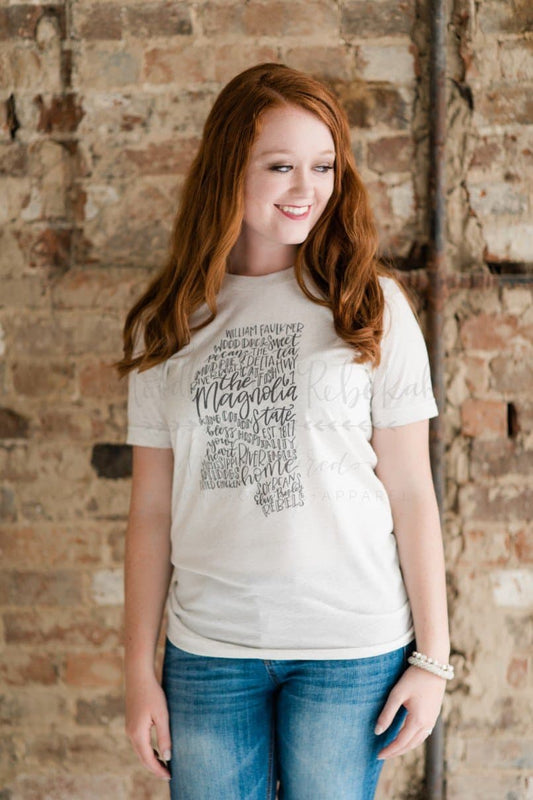 Mississippi Word Art - Tees