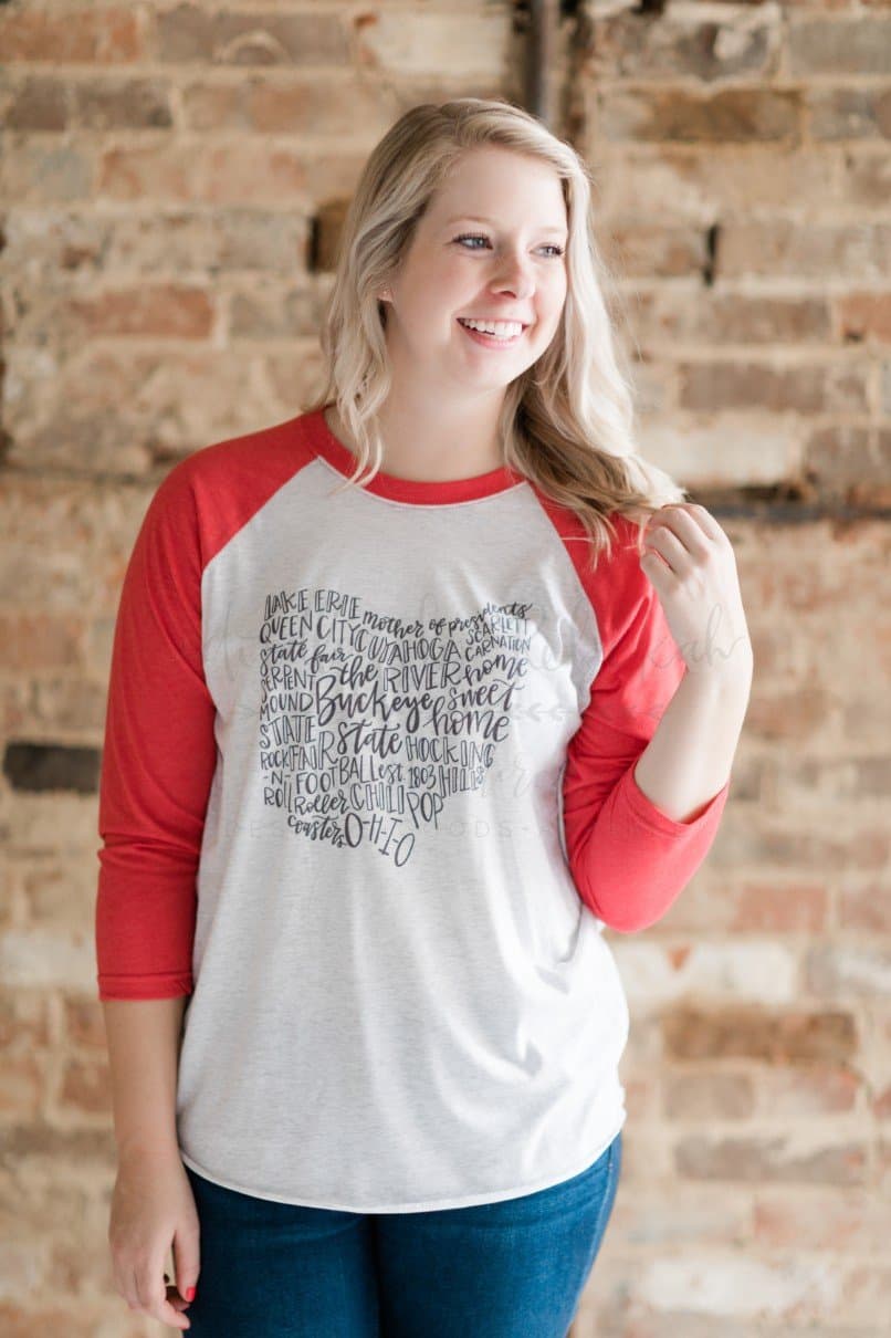 Ohio Word Art - Tees