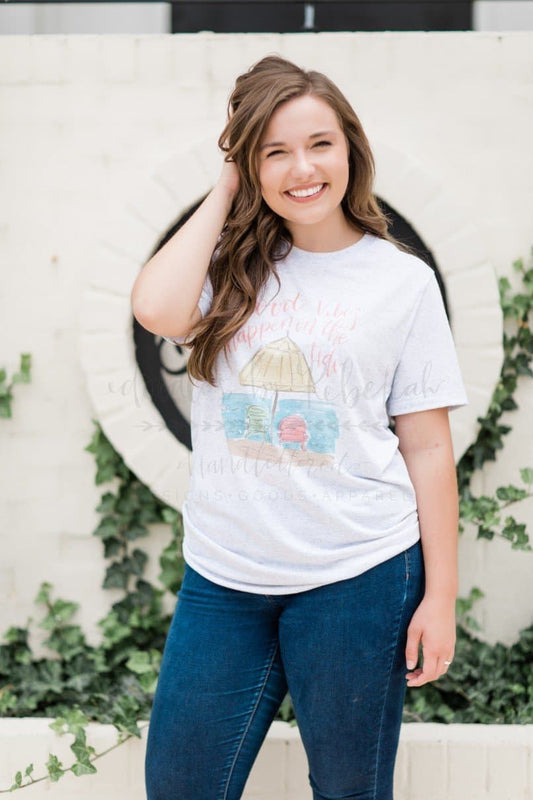 Good Vibes Happen On The Tide Tee - Tees