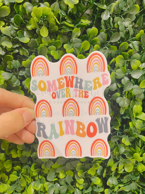 Somewhere Over The Rainbow Sticker - Sticker
