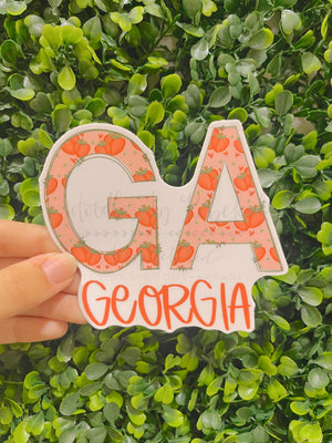 GA (Georgia) Sticker - Sticker