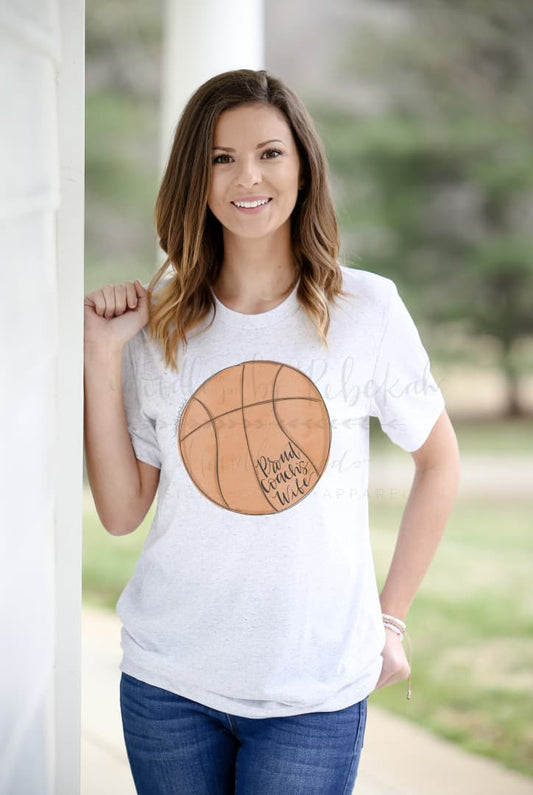 Proud Coach’s Wife (Basketball) Tee - Tees