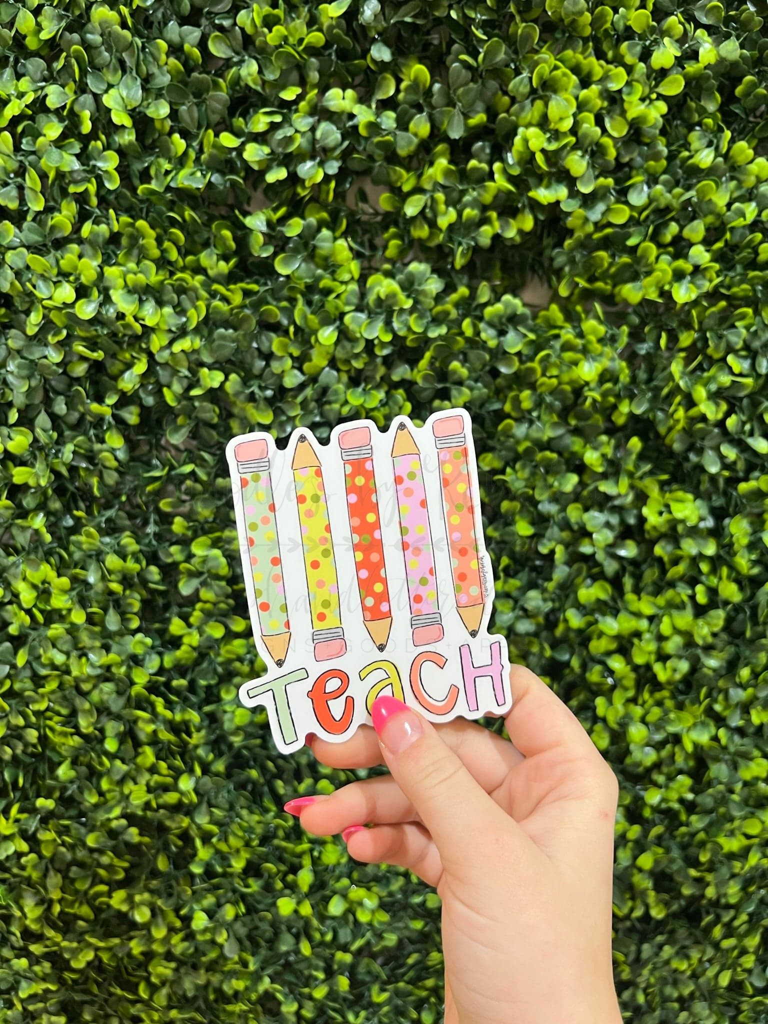 Teach Pencils Sticker - Sticker