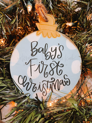 Baby’s First (Boy) Ornament - Ornaments