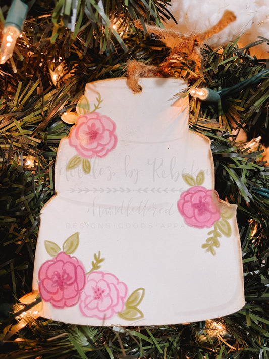 Wedding Cake (Personalized) Ornament - Ornaments