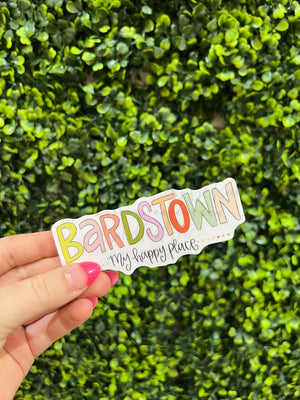 Bardstown My Happy Place Colorful Sticker