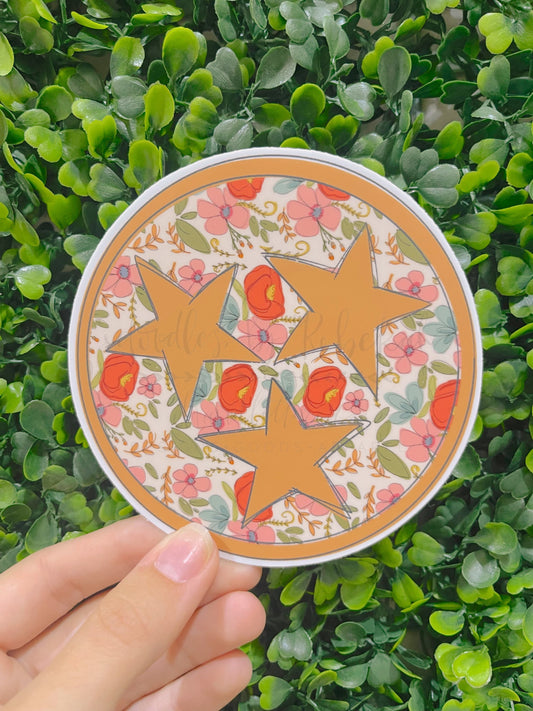 Tennessee Stars (Flowery) Sticker - Sticker