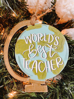 Teacher Globe Ornament - Ornaments