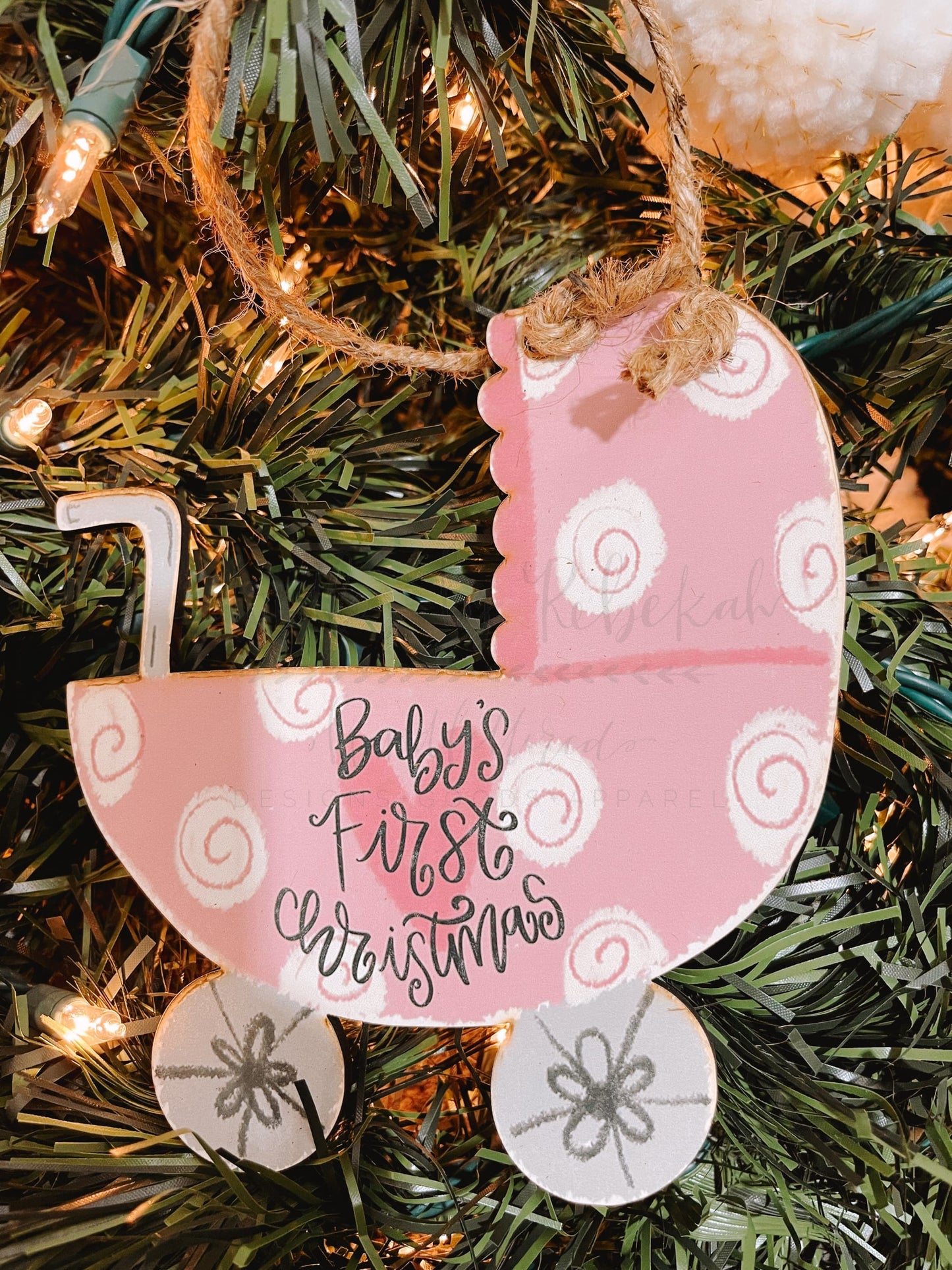 Baby’s First (Girl) Ornament- Multiple Designs! - Ornaments