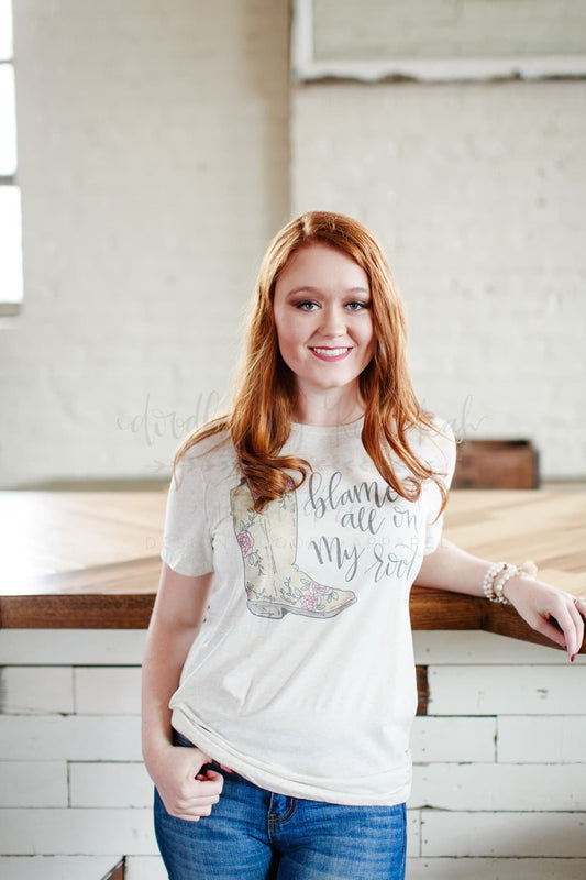Blame it All on my Roots Tee - XS - Tees