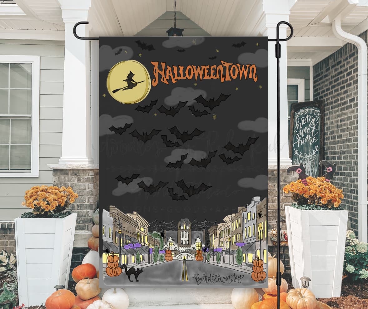 Bardstown Halloweentown Garden Flag - Garden Flag