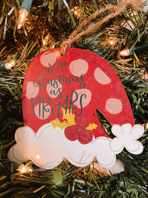 Mr. and Mrs. Hat Ornament - Ornaments