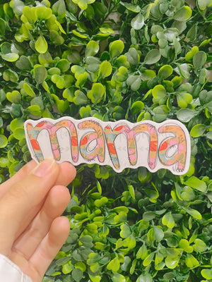 Mama (Flowery) Sticker - Sticker