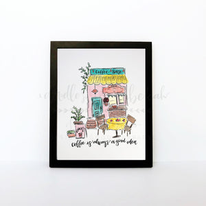 Coffee Shop 8x10 Print - Print