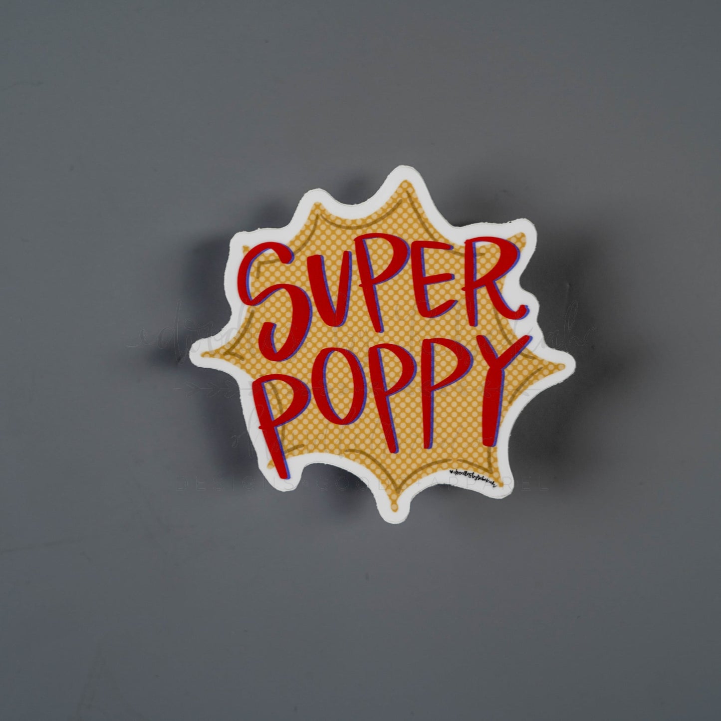 Super Poppy Sticker - Sticker