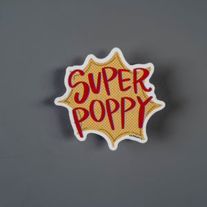 Super Poppy Sticker