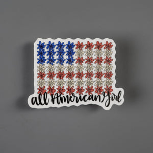 All American Girl Sticker
