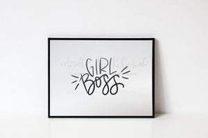 Girl Boss 8x10 Print - Print