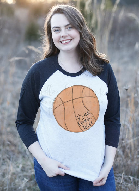 Proud Coach’s Wife (Basketball) Raglan - Tees