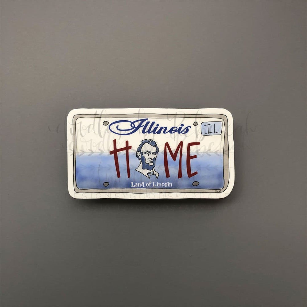 Doodles by Rebekah Illinois License Plate Sticker