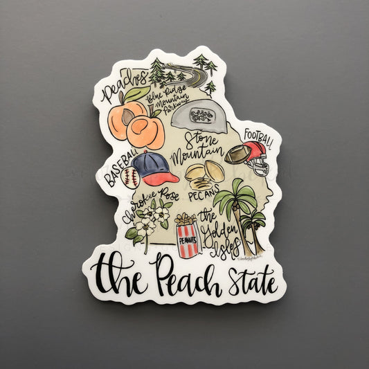 Georgia Map Sticker - Sticker