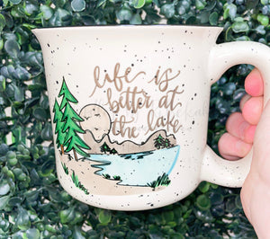 Life Is Better At The Lake Mug - Coffee