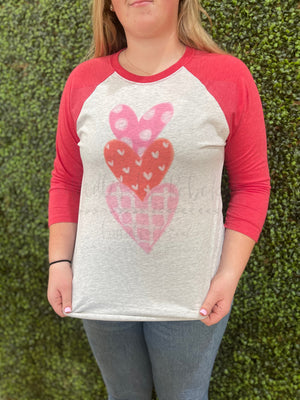 Stacked Hearts - Tees