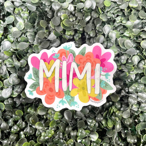 Colorful Flowers Mimi Sticker - Sticker