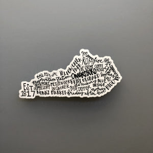 Owensboro KY Word Art Sticker