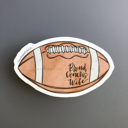 Proud Coach’s Wife (Football) Sticker - Sticker