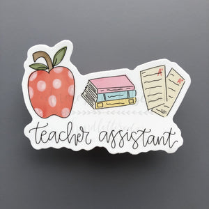 Teacher Assistant Sticker - Sticker