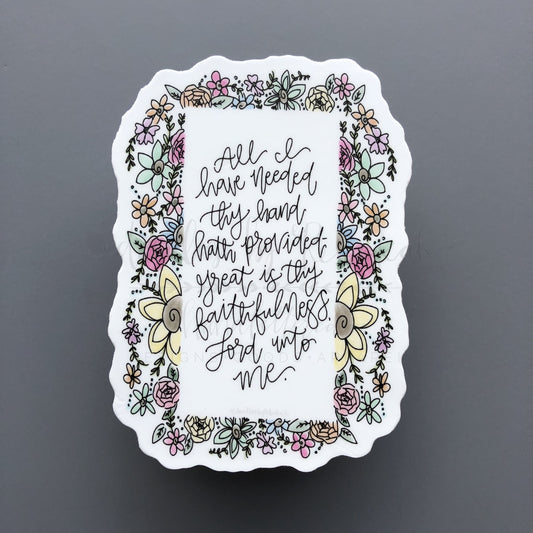 Great is Thy Faithfulness Sticker - Sticker