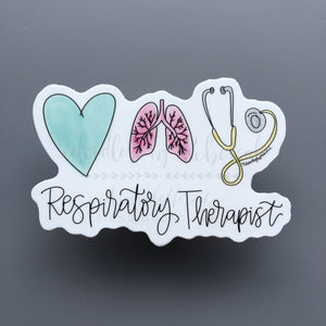 Respiratory Therapist -3 Sticker - Sticker