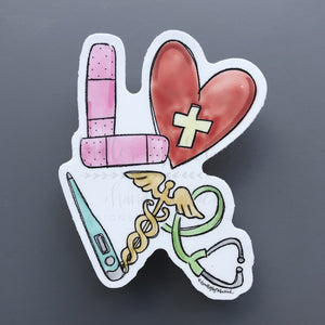 Nurse LOVE Sticker - Sticker