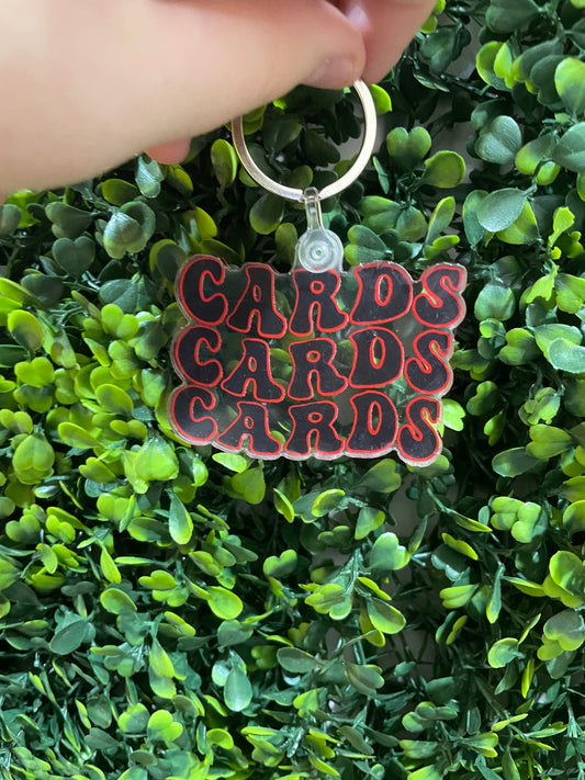 Cards Cards Cards Keychain