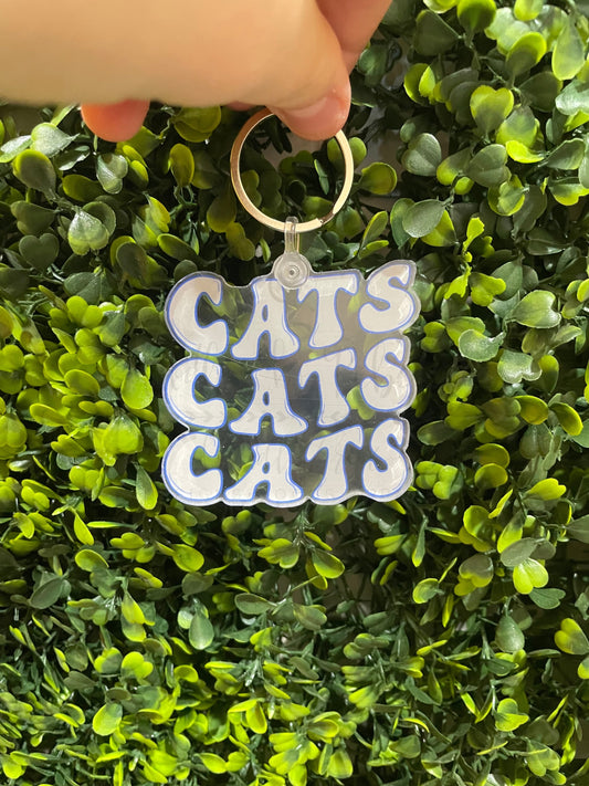 Cats Cats Cats Keychain