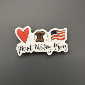 Proud Military Mom Sticker - Sticker