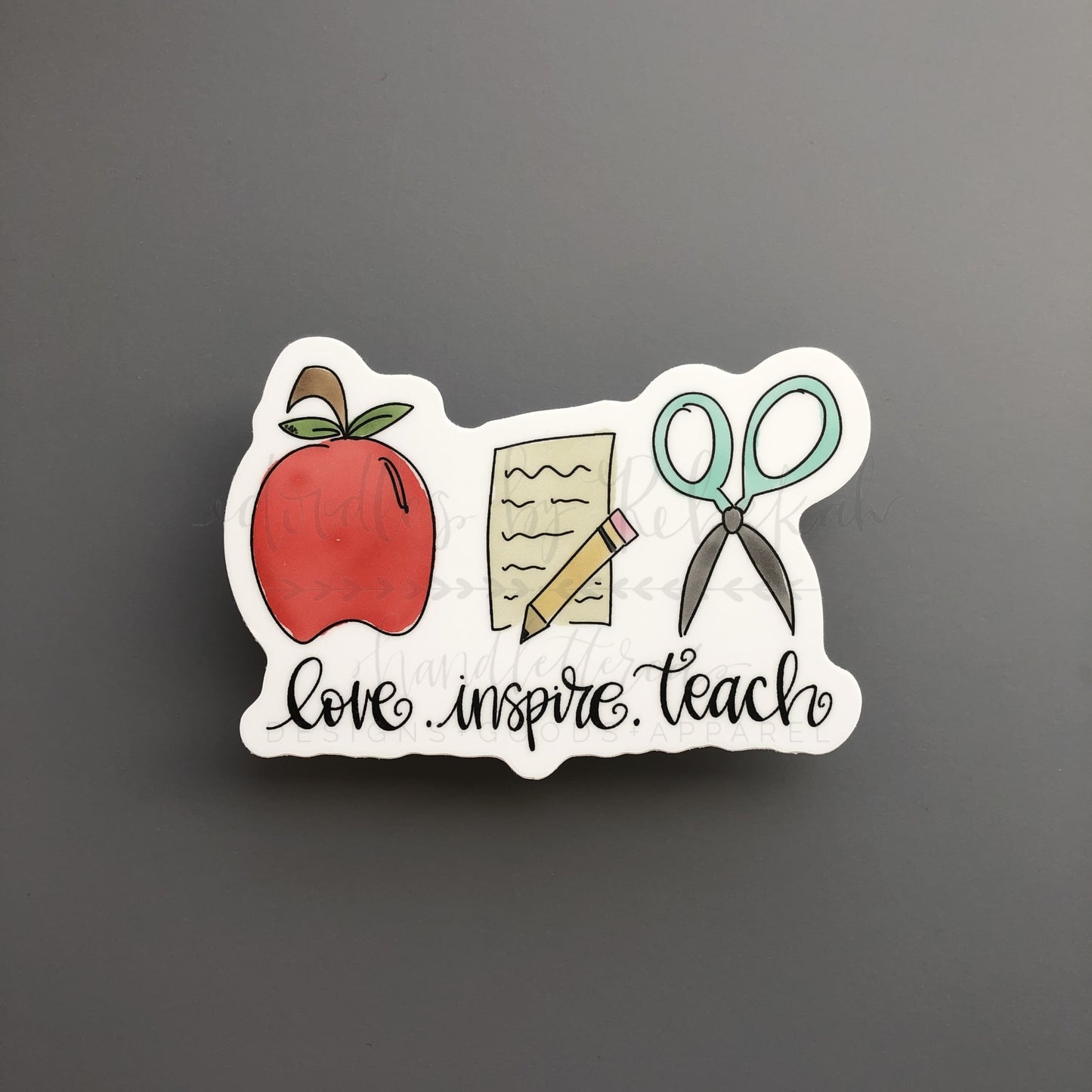 Love. Inspire. Teach. Sticker - Sticker