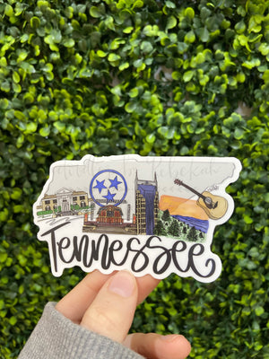 Tennessee Collage Sticker - Sticker