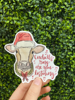 Cowbells Rings Are You Listening Sticker - Sticker