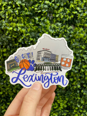 Lexington KY Collage Sticker - Sticker