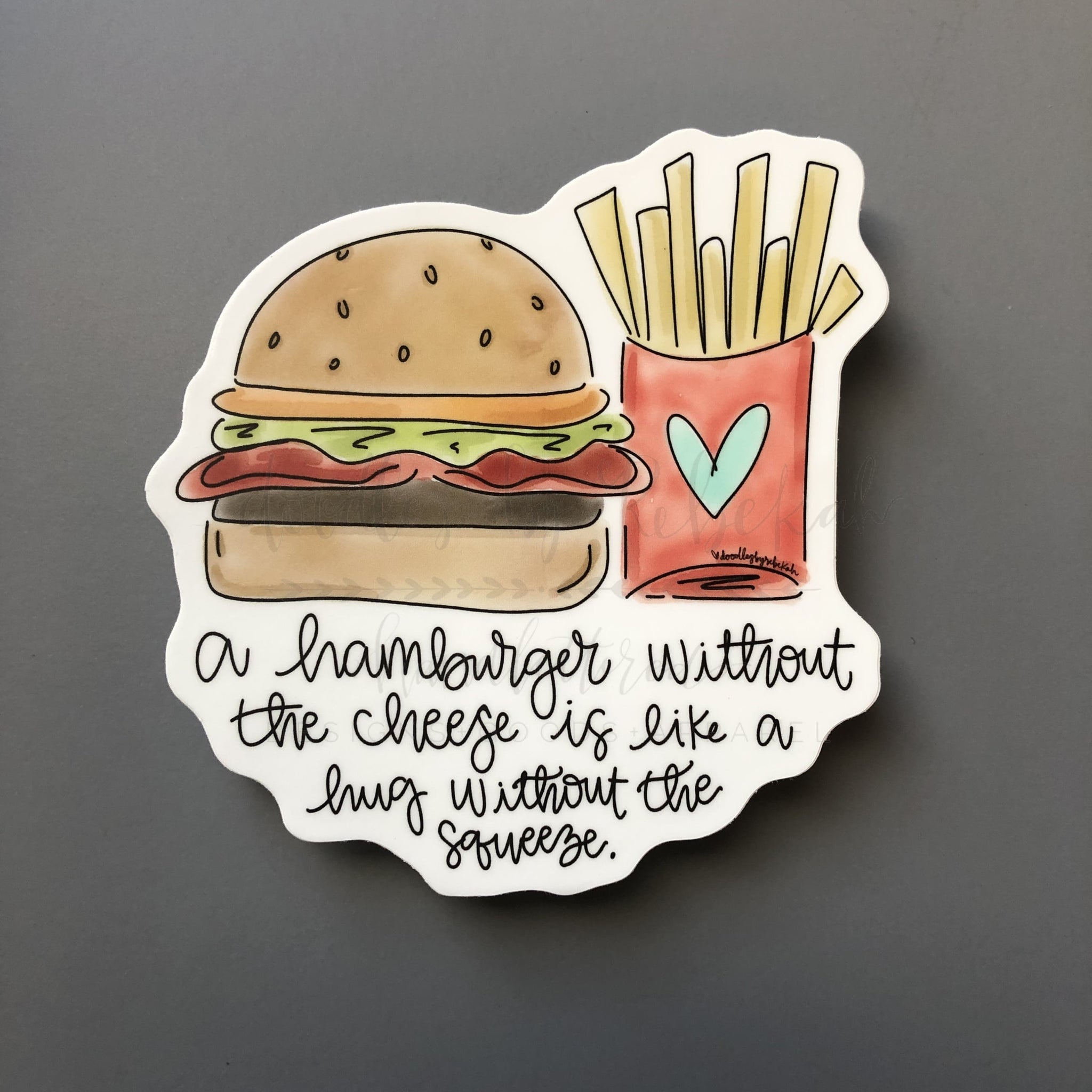 hamburger' Sticker