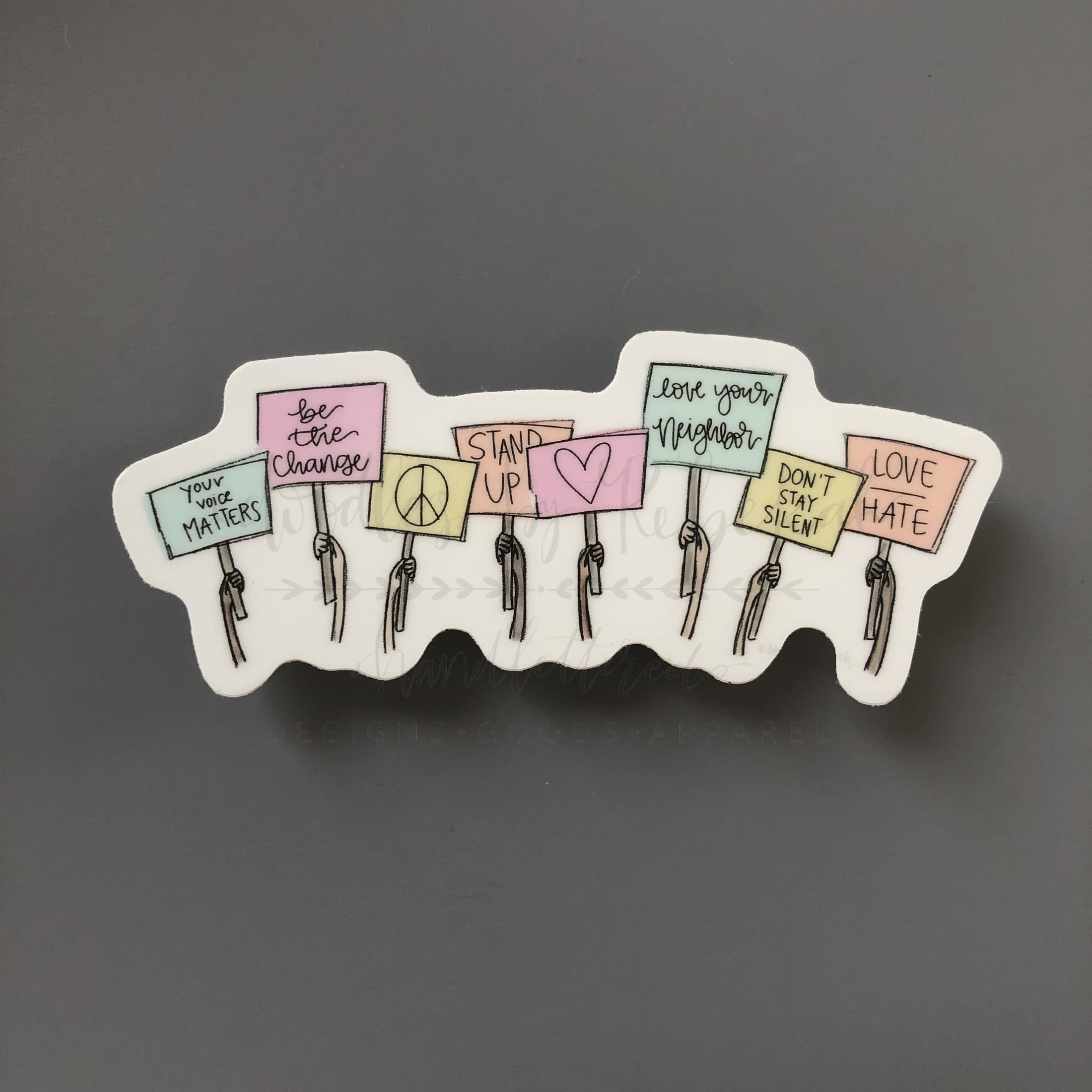 Doodles by Rebekah - Your Voice Matters Sticker