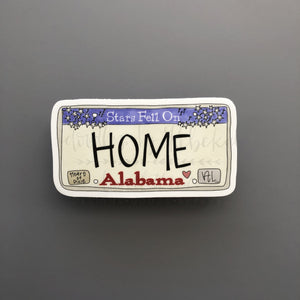 Alabama License Plate Sticker - Sticker